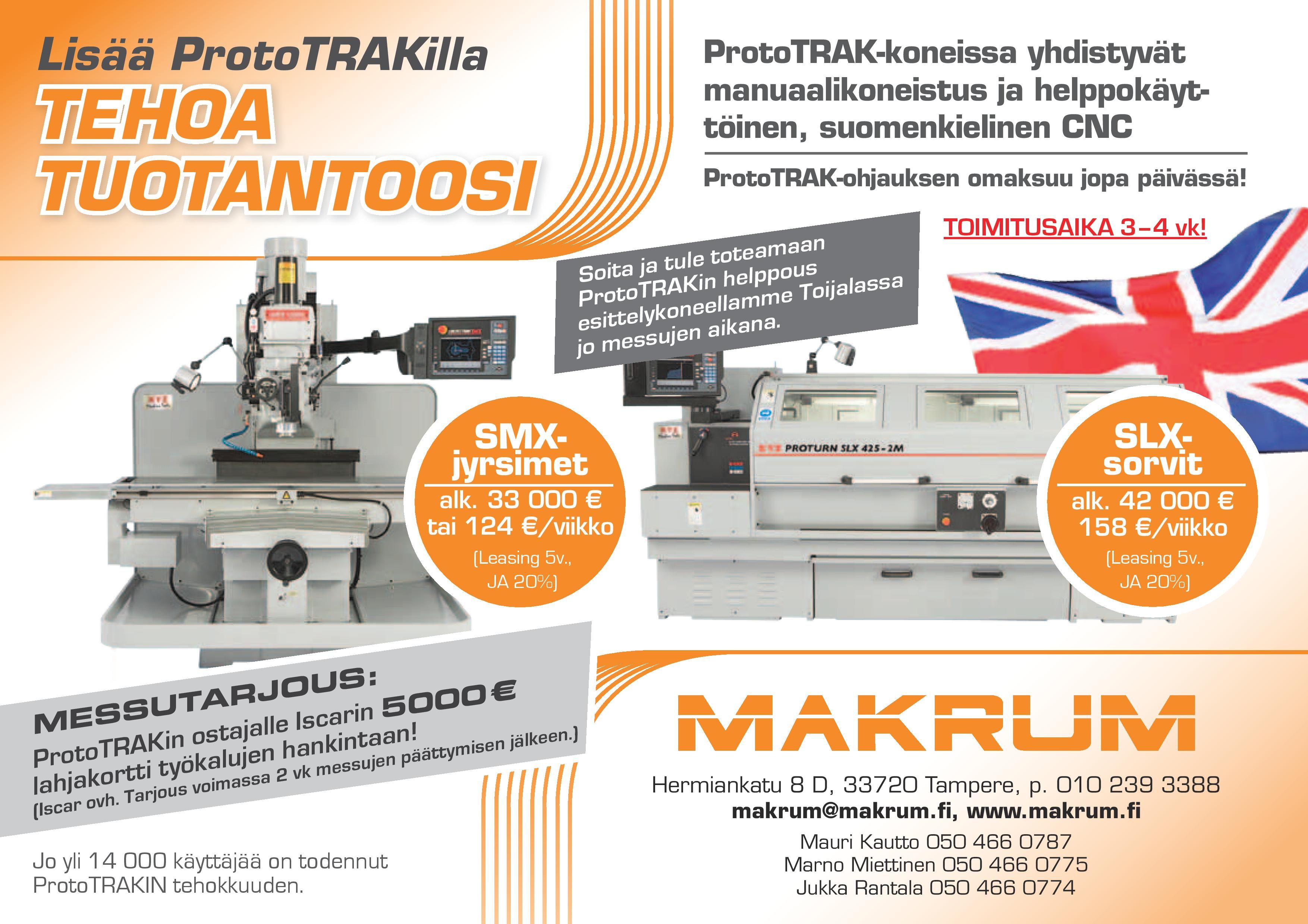 Prototrak-kampanja Alihankinta